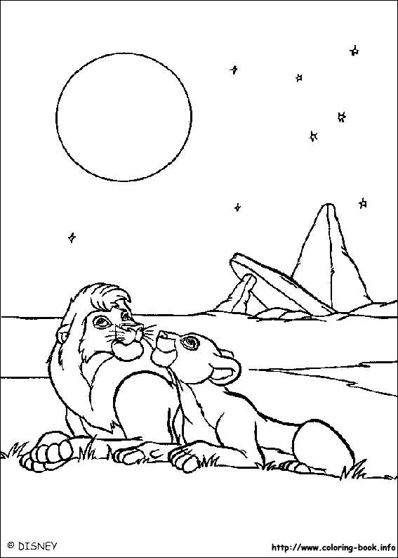 The Lion King coloring picture